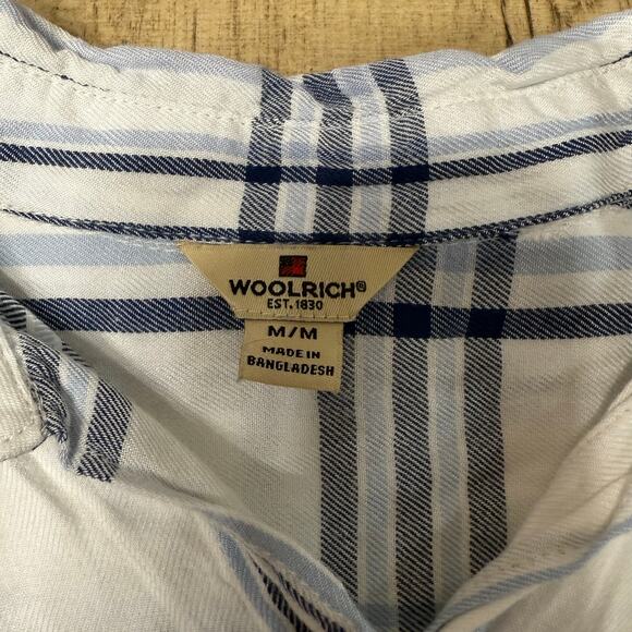 Woolrich Women’s M Plaid Long Sleeve Button Down Flannel Shirt - Picture 3 of 9